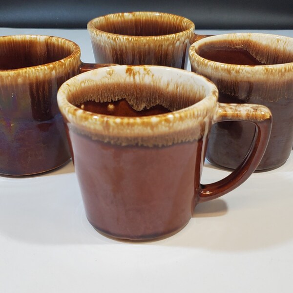 Brown Drip Pottery Etsy