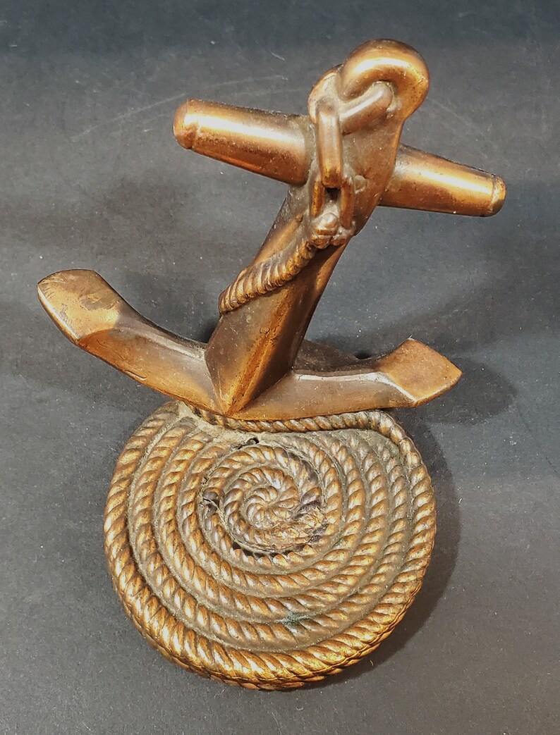 Set Of 5 Vintage Style Cast Iron Ship Anchor Paperweights