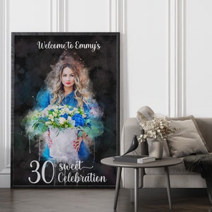 Sweet Celebration Party Invitation Party Decor Imprimable Bithday Invitation Carte d'anniversaire personnalisée Sweet Sixteen Birthday Card