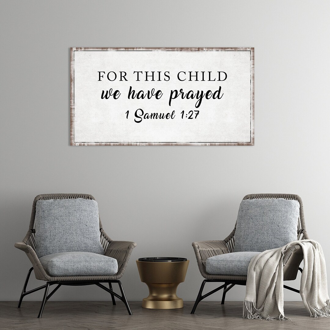 Custom Christian Wall Art Decor Sign, Customized Bible Verse Portrait ...