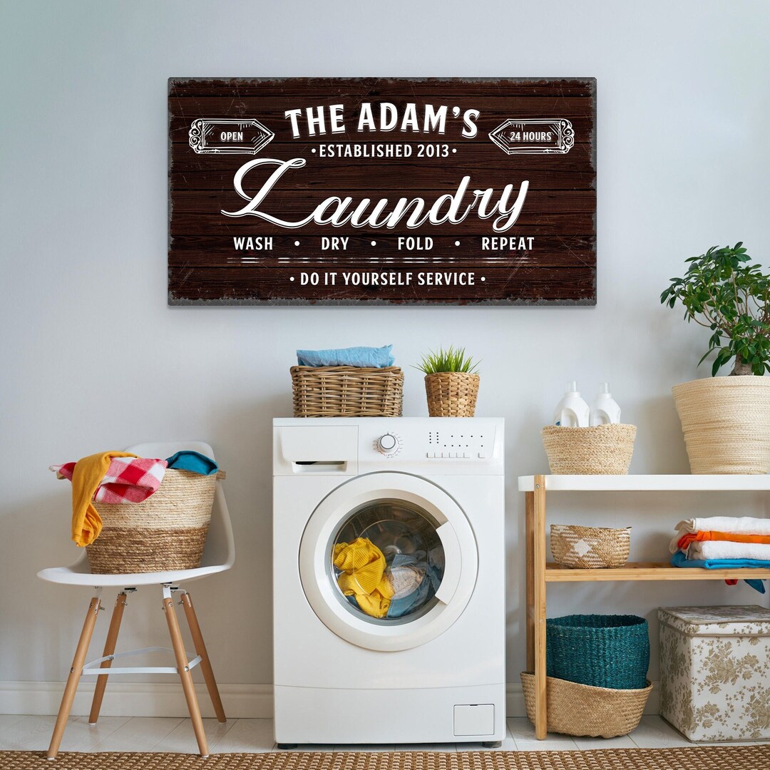 Laundry Room Decor, Laundry Room Sign, Custom Portrait Housewarming ...