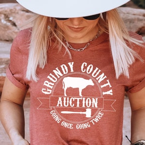 Grundy County Auction SVG: Country Song Lyrics, Western Design (Digital Download)