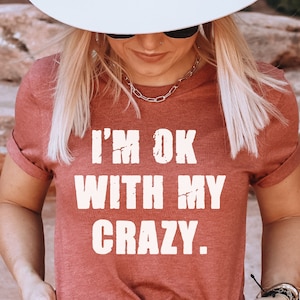 Ich bin OK mit meinem verrückten Design | Verrückte Datei | Beunruhigt Schrift Png | Crazy Bitch Png | Sarkastischer Spruch | Erwachsenen Humor | Geschnittene Dateien | Sofort Download