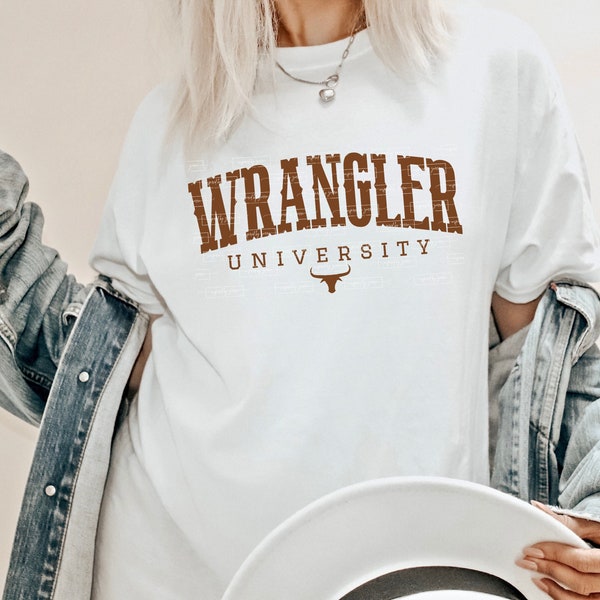 Wrangler University | Western Design | Instant Download | Png Svg Dxf Eps Pdf Jpg Psd Ai | Shirt Design