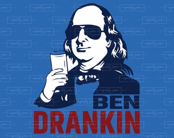 Ben Drankin 4th of July Design: Patriotic SVG PNG (Digital Download)