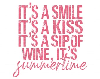 It's Summertime Lyrics SVG: Country Music Design (Digital Download)