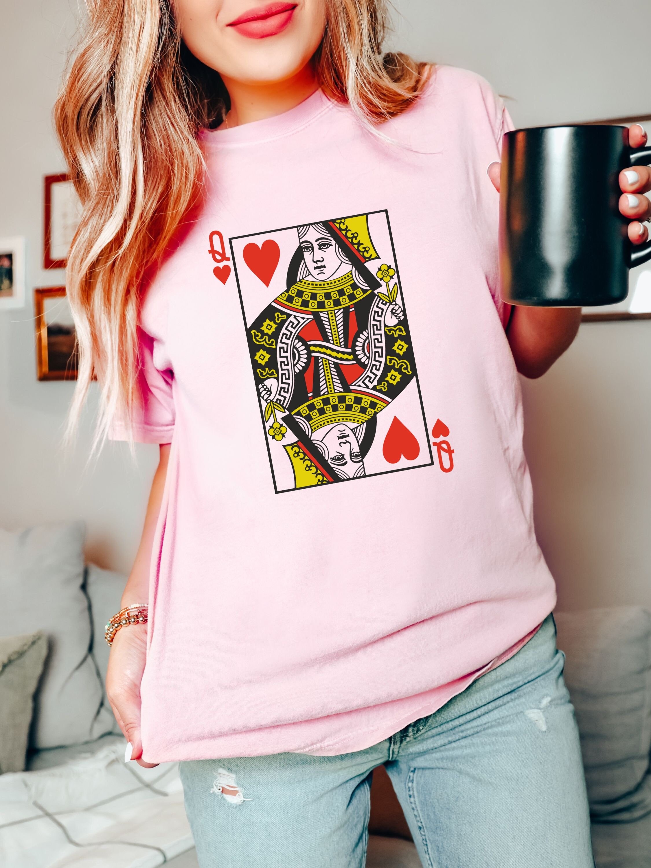 Queen of Hearts Queen Playing Card Vintage Retro - Etsy