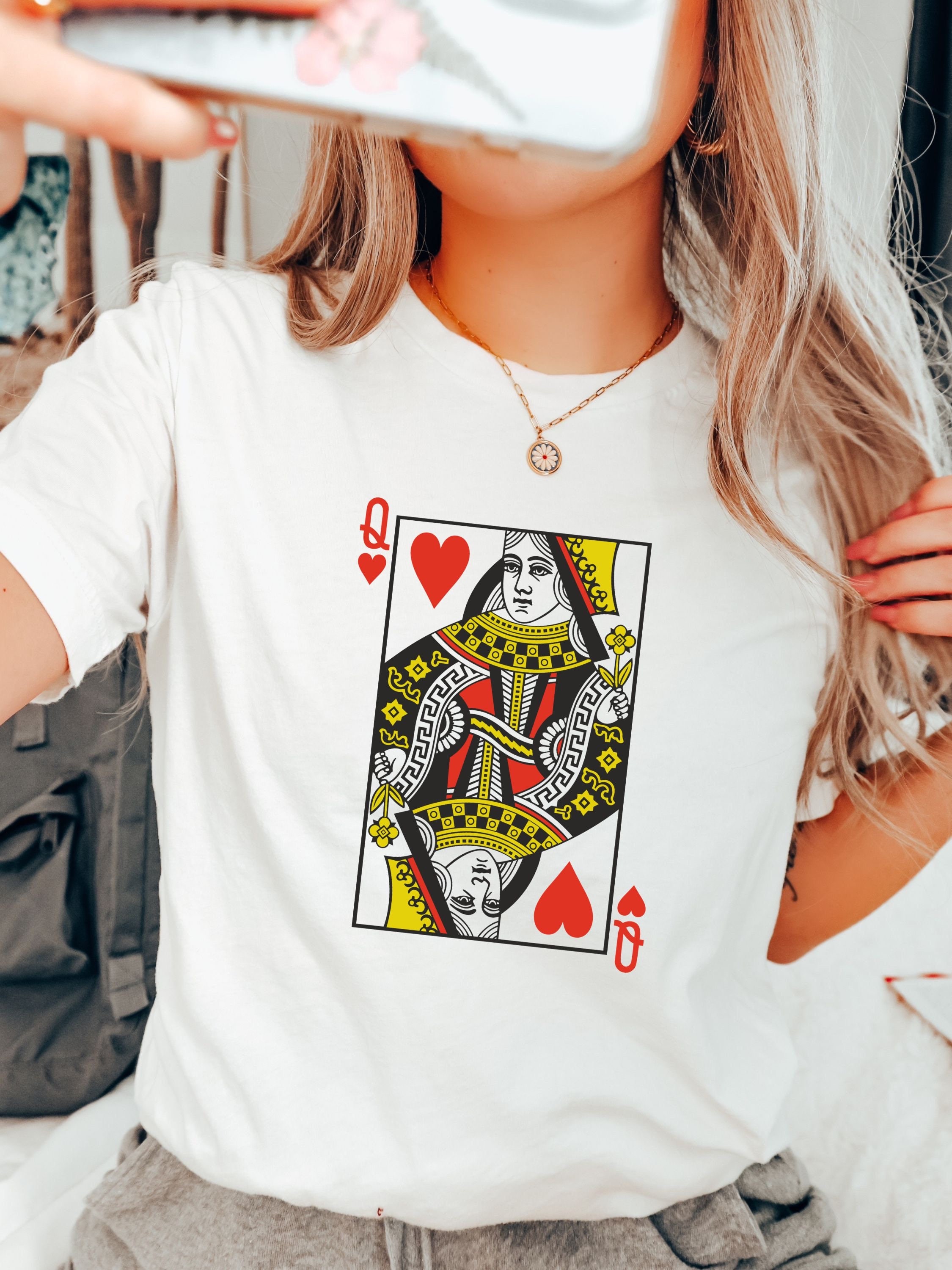 Queen of Hearts Queen Playing Card Vintage Retro - Etsy