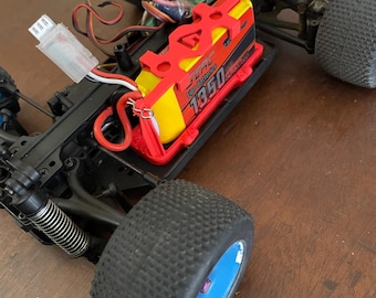 Soporte/tope de batería para Tamiya F104 Pro V2