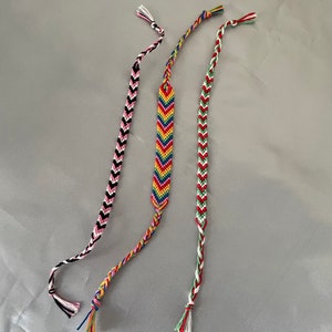 Bracelet brésilien personnalisable chevrons