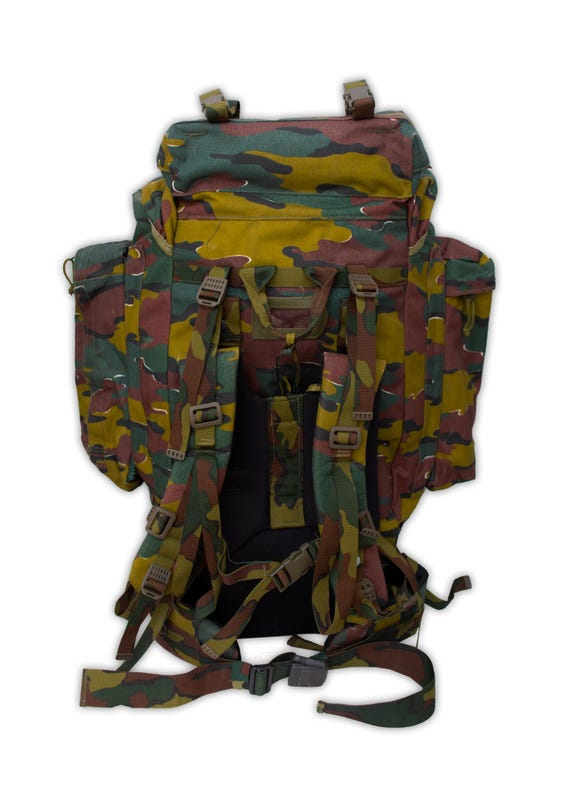 Belgian Military 110L Jigsaw Camo Rucksack Etsy Canada