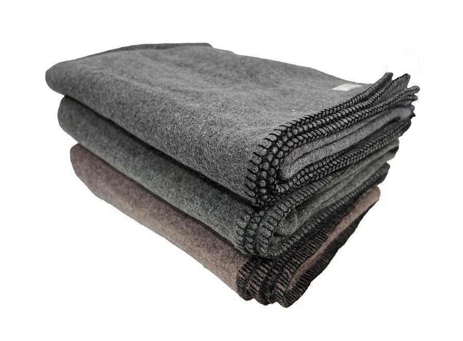 100 Wool Military Blanket Etsy
