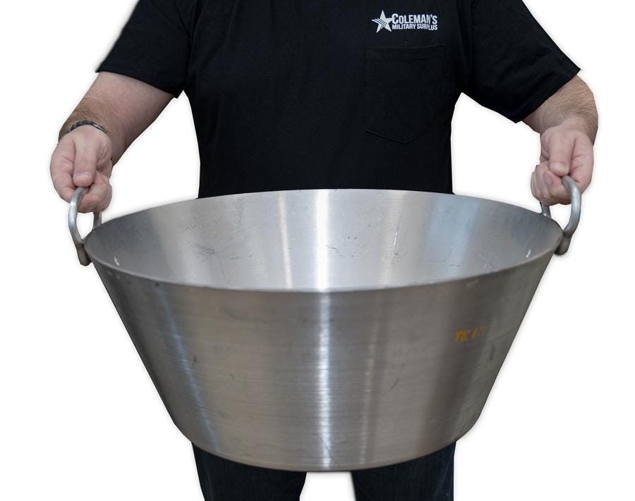 German Military Aluminum Mess Pot 30L