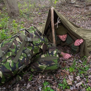 Genuine Romanian Military Poncho/Shelter Half, Genuine European Military Surplus image 2