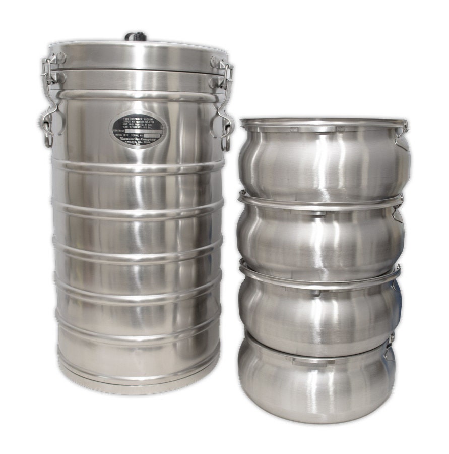 U.S. G.I. Stainless Steel Vacuum Food Storage Container- Portable Food ...
