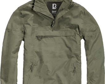 Brandit Fleece-Lined Quarter Zip Windbreaker