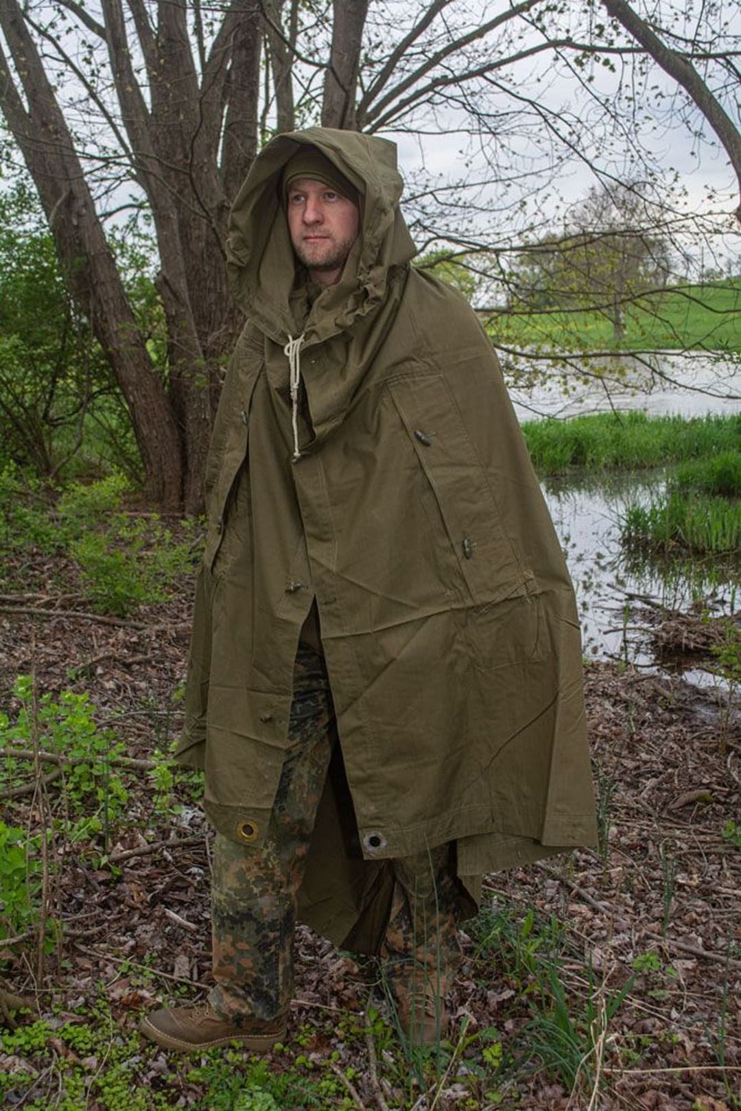 Romanian Military Poncho/shelter Half – Heavy-duty Tarp With