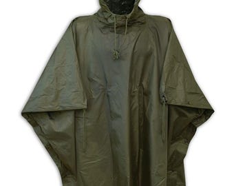 Mil-Tec Ripstop Waterproof Poncho – Lightweight Tactical Rain Cover