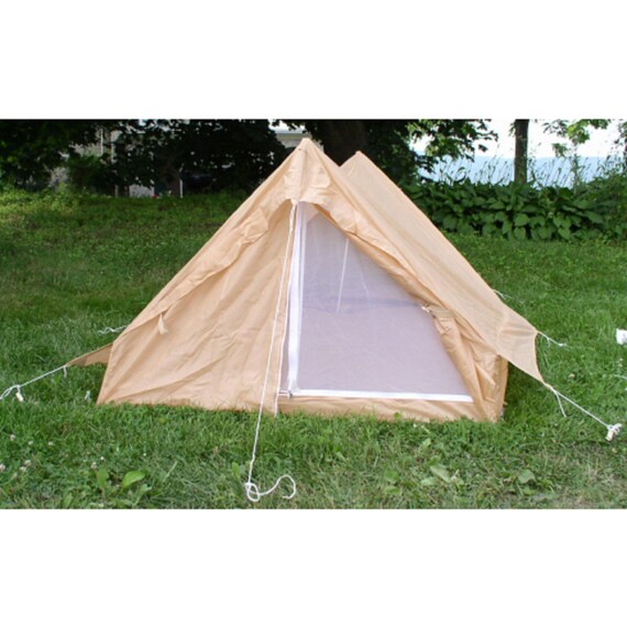 French Military Troop Tent, Tan, Unused