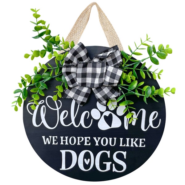 Clearance sale!! Welcome Sign For Front Door Decor- Front Porch Decor_ Farmhouse welcome wreaths for front door sign - 12 x 12 inch