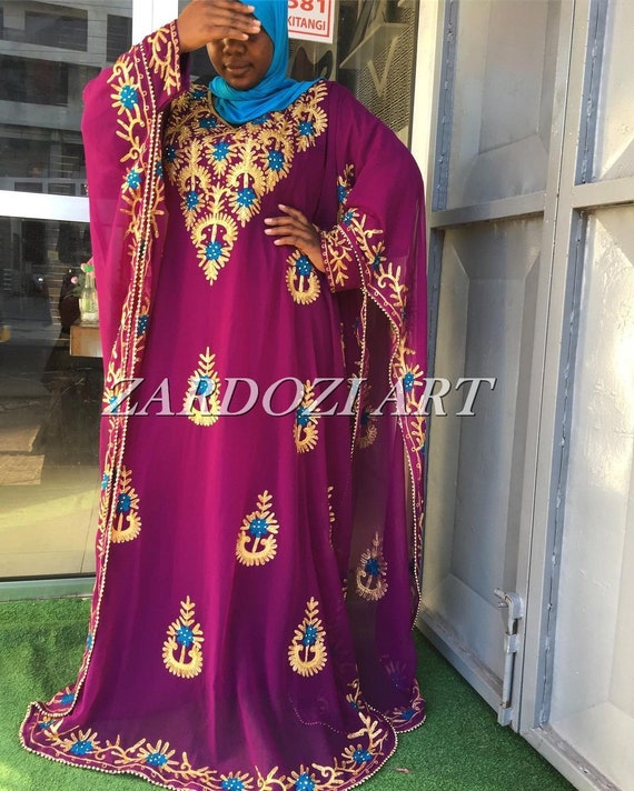 Evening Moroccan Bedded Kaftan Arabian Plus Size Online in India - Etsy