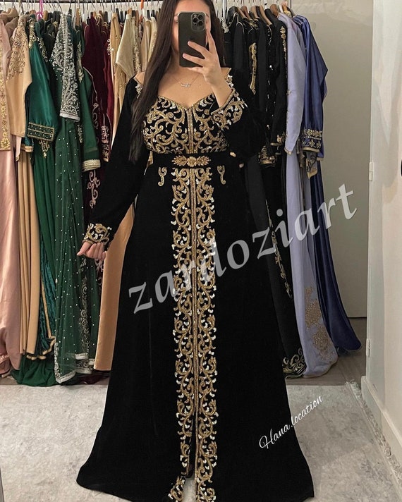 niet voldoende gereedschap gezond verstand Luxe Dubai kaftan kaftan Marokkaanse jurk blauwe kaftan jurk - Etsy  Nederland