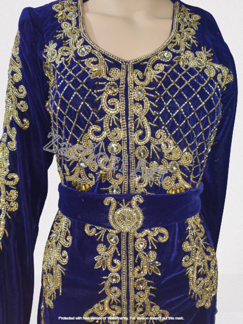 Moroccan Kaftan Embroidered Kaftan Robe Caftan Dress Maxi - Etsy