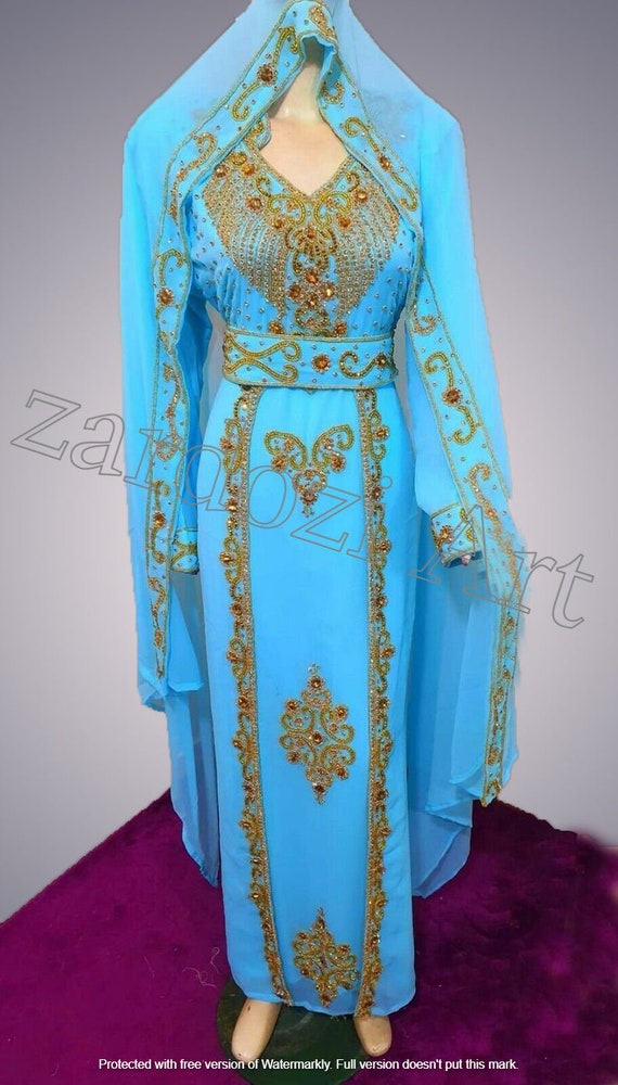 Sale Muslim Wedding Dress Evening Moroccan Dubai Beaded | Etsy