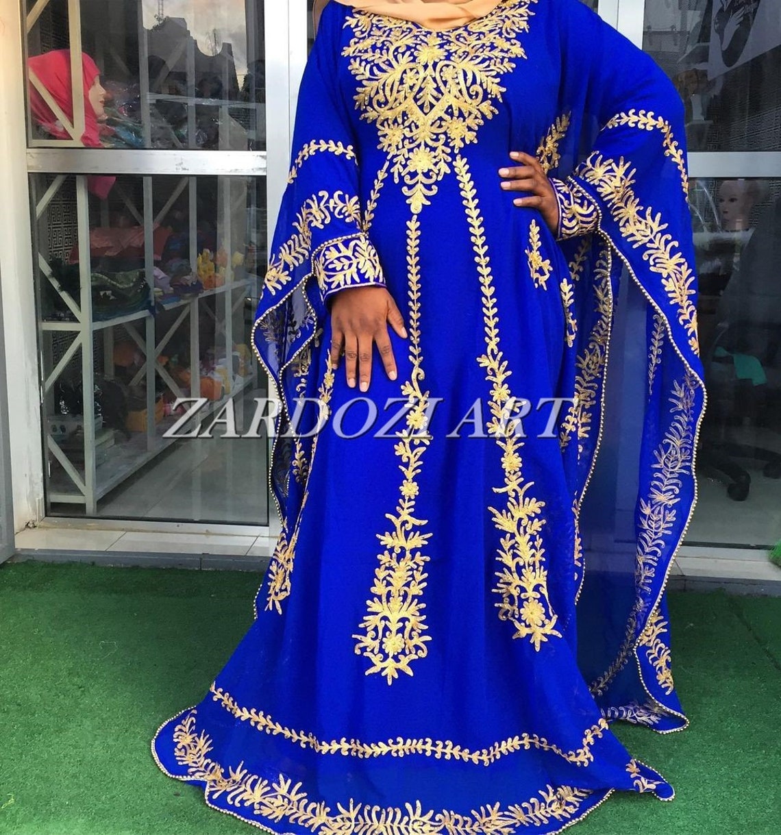 Floor Length Bafrican Attire Bridesmaid Abaya Muslim Wedding - Etsy