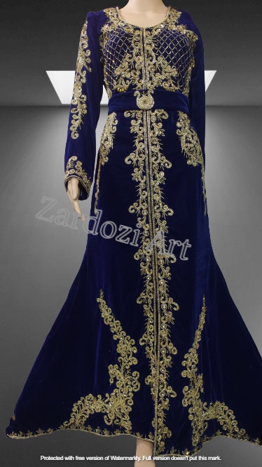 Moroccan Kaftan Embroidered Kaftan Robe Caftan Dress Maxi | Etsy