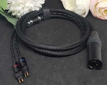 Sennheiser HD6XX/HD600/HD650/HD660s - Custom Length - Custom connectors 2.5mm/3.5mm/4.4mm/6.3mm and 4-Pin XLR Balanced