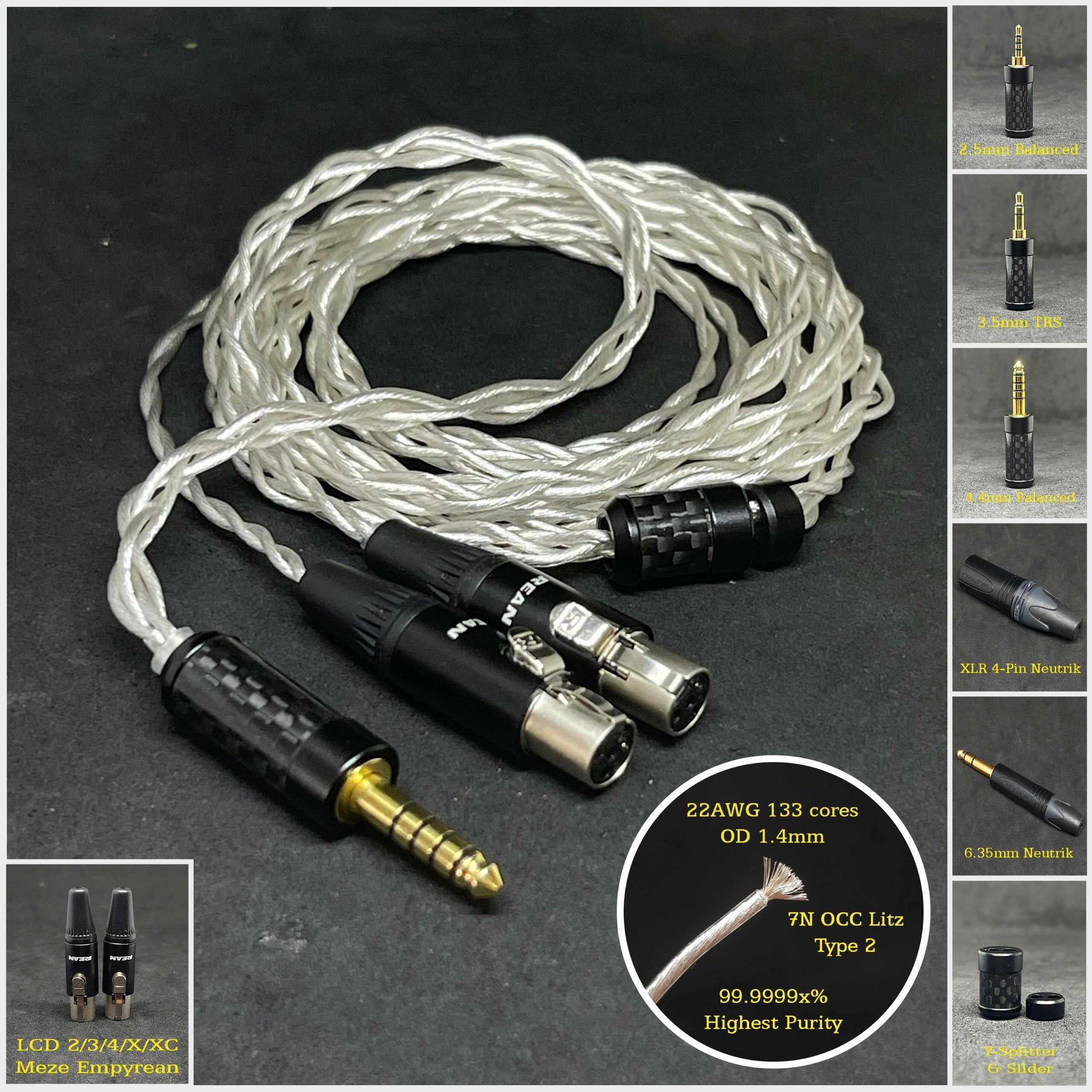 AUDEZE AUDEZE LCD 2 3 4 XC シリーズ Meze Audio Empyrean 用ケーブル