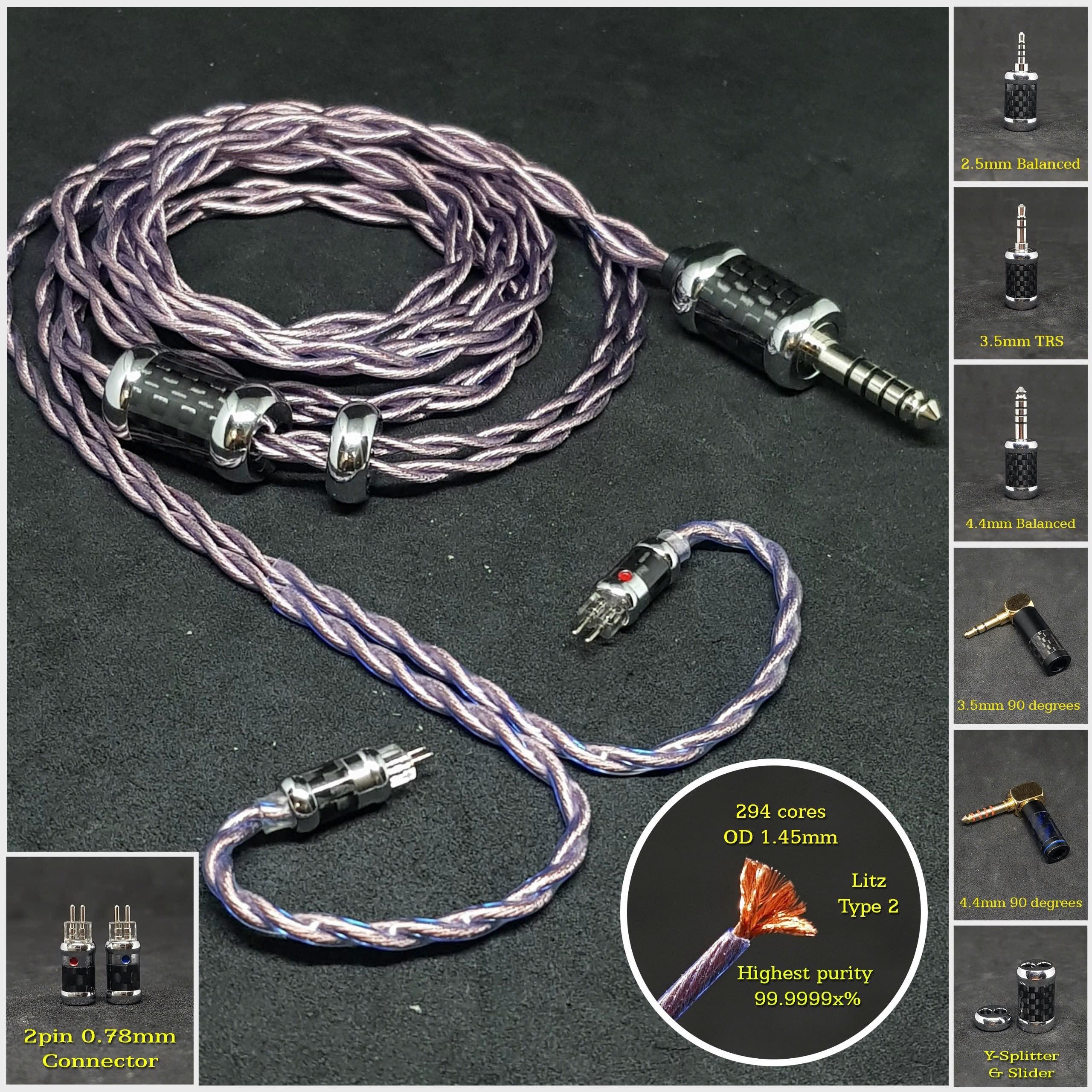 Ortofon 7N + 8N Pure Copper Hybrid Twin Core Audio Cable