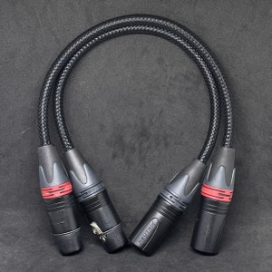 Custom Interconnected cables - Dual XLR Balanced, Dual RCA to RCA Unbalanced, Dual 6.35mm to Xlr, Dual Rca to Xlr