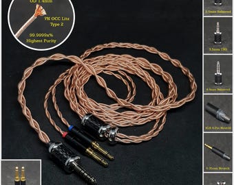7N OCC Litz Copper Cable for Focal Stellia/Elex - Custom Length