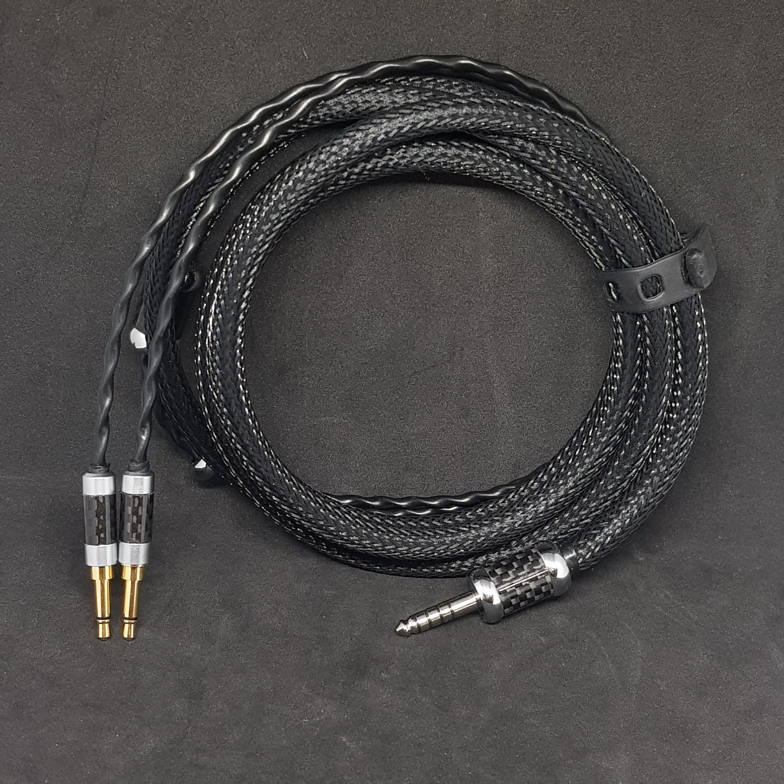 Audio / Video Cable Assembly, 3.5mm Mono Jack Plug, 3.5mm Mono Jack Plug,  16.4 ft, 5 m, Black