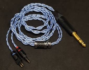 Sennheiser HD6XX/600/650用ケーブル 銀メッキ銅 7N — カスタム長さ