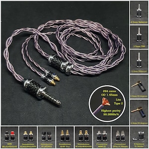 Custom cable for InEar Monitor 7NOCC 21AWG Copper - Connector 2Pin 0.78/MMCX/Sens IE80/IE40/IE100/IE300/IE600/ATH-E40/E50/IM50/IM70 and more