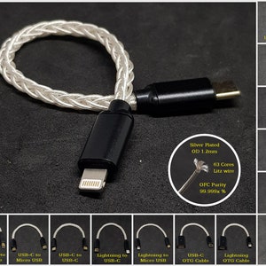 3in1 USB 2.0 OTG Type B MIDI Instrument Cable to USB Type A & Type C for  iPhone