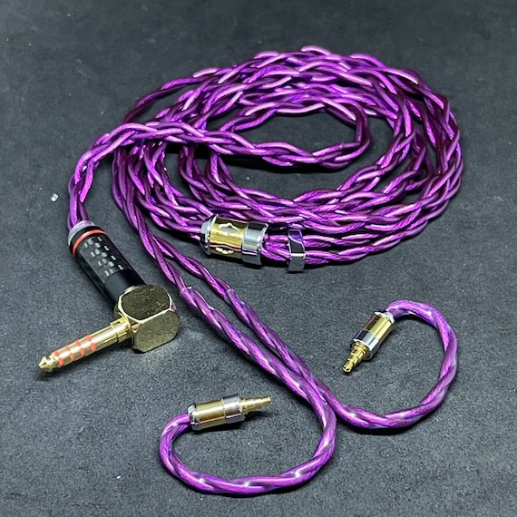 Custom Cable for Iems Violet 7NOCC 19AWG Copper - Connector 2pin