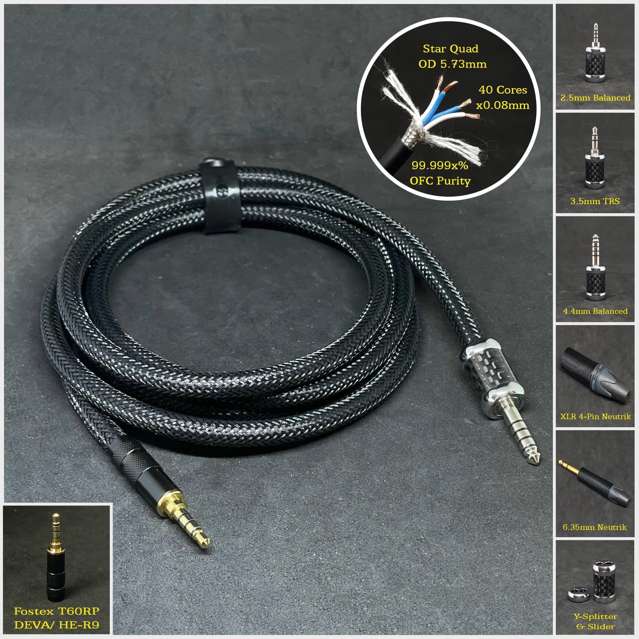 PM-3 T60RP HiFiMAN DEVA 2944 八芯 4.4mm5極 PM-3 T60RP HiFiMAN DEVA MOGAMI 2944 八芯 ブレイド編 4.4mm5極