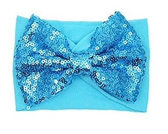 BLUE RASPBERRY - Sequin Bow Pet Necktie