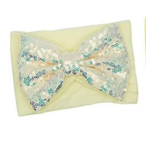 LEMON MERINGUE - Sequin Bow Pet Necktie