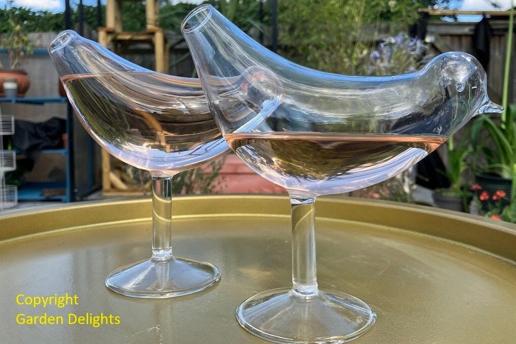 Big Clear!]Unique Glass Bird Glasses Drinking Bird Shaped Cocktail Wine  Glass Champagne Coupe Glass Bird Shape Martini Goblet Cup 