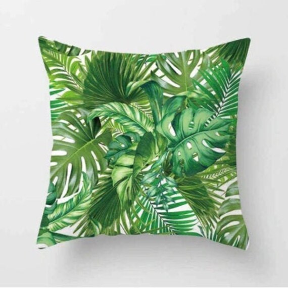 Selection of Colourful Palm Tree Cushion Cover Patio Deco Etsy