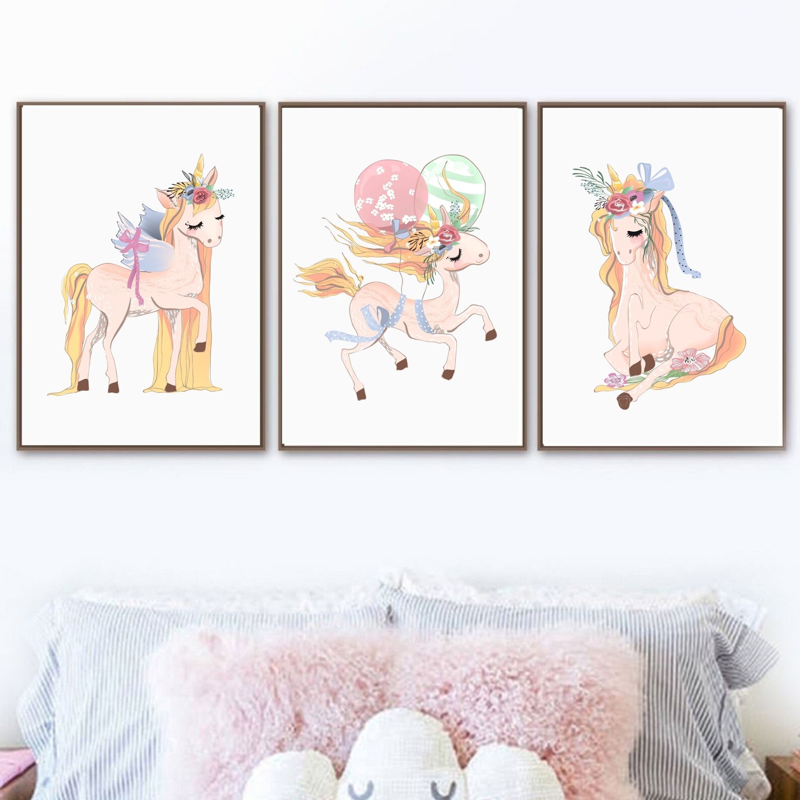 Unicorn wall art Unicorn print Unicorn Nursery Digital | Etsy