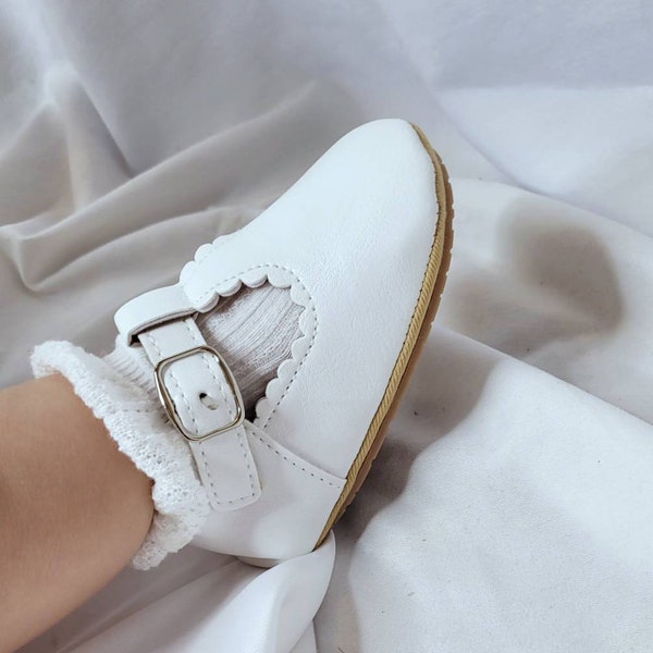 T-Bar moccasin Baby Shoes, Premium Faux Leather, vegan friendly, neutral, Baptism Christening Baby Shower Birthday Gift, lovely  girls