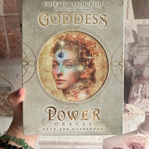 Goddess power oracle deck and guide book.