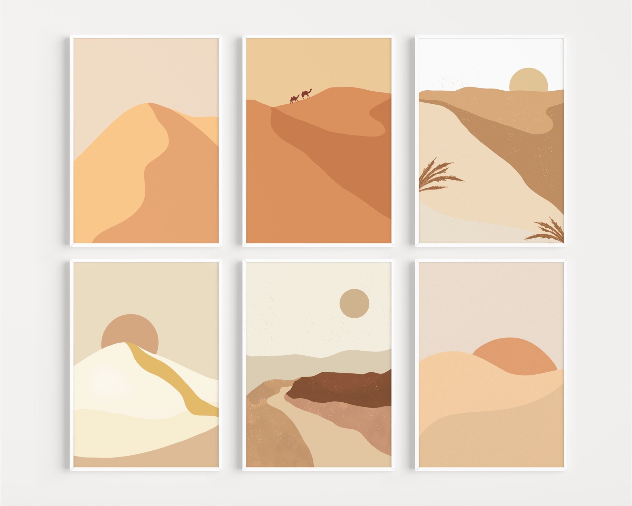 Set d'affiches de Paysages Desertiques