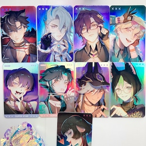 Hoyo photocards, genshin, starrail, ZZZ, holographic